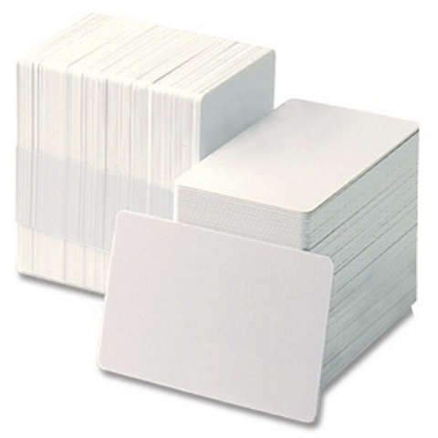 Zebra Cards Pvc Mil Plain Box White