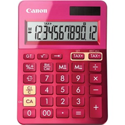 Ls123kmpk Metallic Pink 12 Digit Desktop Calculator With Tax Functions
