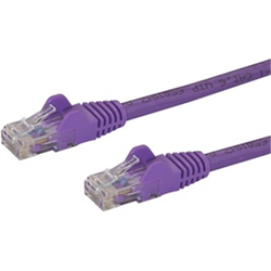 Startech 1M CAT6 ETHERNET Cable Purple 650MHZ 100W SNAGLESS Patch CORD- LTW