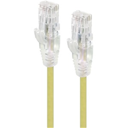 5m Yellow Ultra Slim Cat6 Network Cable UTP 28AWG - Series Alpha