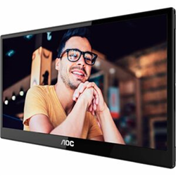 AOC 15.6' IPS 5ms Full HD 1920 x 1080 USB-C Powered Business Mobile Portable Monitor - Tilt- VESA 50mm x 50mm (LS)