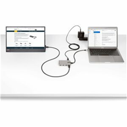 4-Port USB-C Hub With USB-C Dp Alt Mode Video Output 4K 60HZ - 3X USB-A 1X USB TYPE-C 100W Power Delivery PASS-THROUGH USB 3.2 10GBPS 1FT/30CM Cable Portable USB Hub (HB31C3A1CDPPD3)