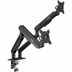 Dual Monitor Arm - Silver - 17in to 34 and 2kg to 9kg (each monitor)