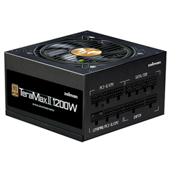 Zalman ZM1200-TMX2- TeraMax II- 1200W- 80 Plus Gold- Fully Modular- Fan: 120mm- ATX- MTBF: 100-000 Hours- 10 Year Warranty
