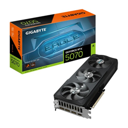 Gigabyte GV-N5070EAGLE OC-12GD- GeForce RTX 5070- CUDA 6144- 12 GB- GDDR7- PCI-E 5.0- ATX- 750W- HDMI 2.1b 1