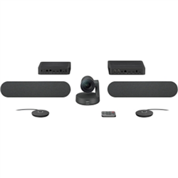 Logitech Rally Plus HD Conference System KIT- Camera (1)-HUB(2)-SPEAKER(2)- MIC POD(2)-