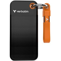 1TB Pocket SSD with USB-C 3.2 Gen 2 - Black/Orange