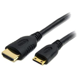 1 m High Speed HDMI Cable with Ethernet - HDMI to HDMI Mini- M/M