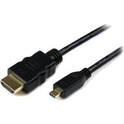 Startech 2M HDMI 1.4 To Micro HDMI Adapter Cable With ETHERNET- BLACK- LTW