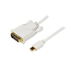 3 ft Mini DisplayPort to DVI Adapter Converter Cable - 3 foot Mini DP to DVI Video Adapter Converter - MDP to DVI Cable for Mac or PC 1920x1200 - White