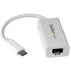 STARTECH USB-C 3.0 TO GbE ADAPTER- TB3 COMPATIBLE- WHITE- 2YR