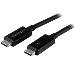 Startech 0.5M T/BOLT3 CABLE- 40GBPS- 100W PD- BLACK- 2YR