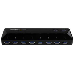 Startech 10 Port USB 3.0 Hub W/ Charge And Sync Ports 2 X 1.5A Ports 2YR
