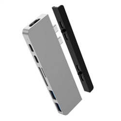 Targus HYPERDRIVE Duo 7-IN-2 USB-C Hub - Silver