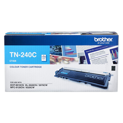 Tn-240C COLOUR Laser Toner - Cyan Toner Cartridge To Suit HL-3040CN/3045CN/3070CW/3075CW- DCP-9010CN- MFC-9120CN/9125CN/9320CW/9325CW - 1-400 Pages