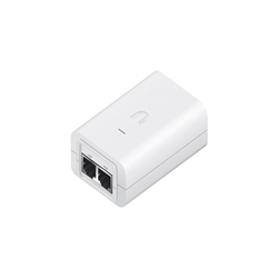 Ubiquiti 24 V DC PoE Adapter- Surge and Clamping Protection- Maximum Surge Discharge- AC Cable with Earth Ground- White