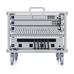 Ubiquiti Toolless Mini Rack- 6U-sized Device Rack with 24-port Blank Patch Panel- Can Assembled Without Tools- Lockable Casters