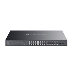 Tp-Link OMADA 28 Port Easy Managed GIGABIT SWITCH- POE+(24)-SFP(2)- RJ45(2)- 5YR