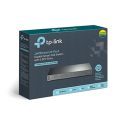 Tp-Link OMADA 8-PORT Managed GIGABIT SWITCH- POE+(8)- SFP(2)- 5YR