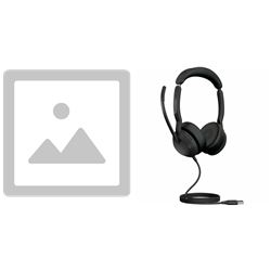 Bonus QI Charger With JABRA EVOLVE2 50 Corded UC Stereo ANC HEADSET- USB-A