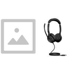 Bonus QI Charger With JABRA EVOLVE2 50 Corded Ms Stereo ANC HEADSET- USB-A