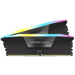 DDR5- 7000MT/s 32GB 2x16GB DIMM- Unbuffered- 40-52-52-114- Std PMIC- XMP 3.0- VENGEANCE RGB DDR5 Black Heatspreader