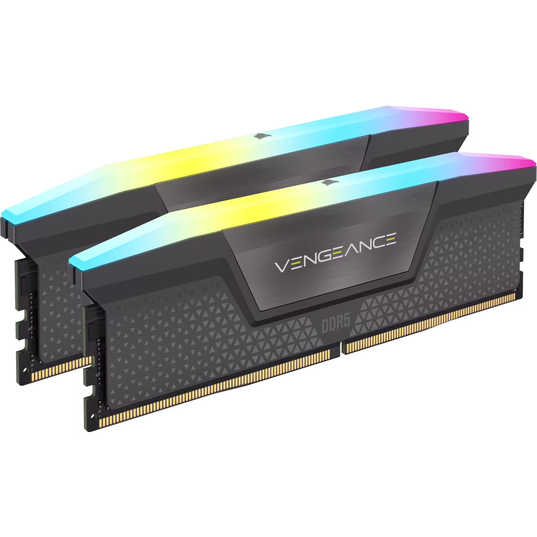 CORSAIR VENGEANCE RGB DDR5 64GB (2x32GB) DDR5 6000 (PC5-48000) CL30 1.4V AMD EXPO Memory- Grey
