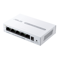 ASUS 5-Port GbE smart managed PoE+ switch- 4 PoE+ ports- 60W