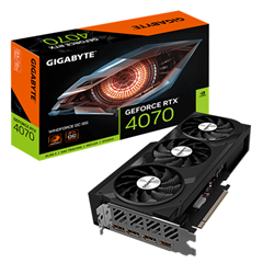 Gigabyte nVidia GeForce RTX 4070 WINDFORCE OC 12G GDDR6 Video Card- PCI-E 4.0- 2490MHz Core Clock- 3x DP 1.4a- 1x HDMI 2.1