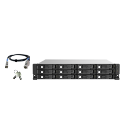 Qnap 12-BAY SAS 12GB/S Expansion UNIT- SFF-8644 MINI-SAS HD PORT(4)- RPSU- 5YR WTY