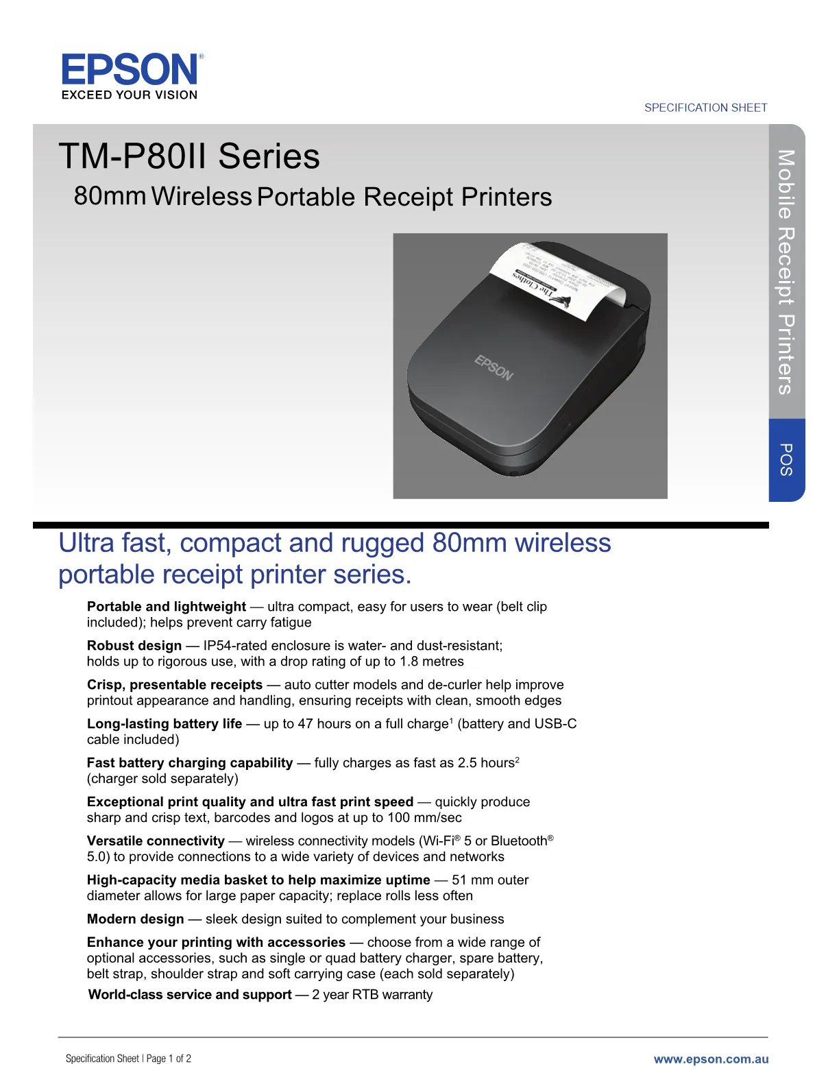 C Ck Epson Mob Tm P Ii Inch Bt Nfc